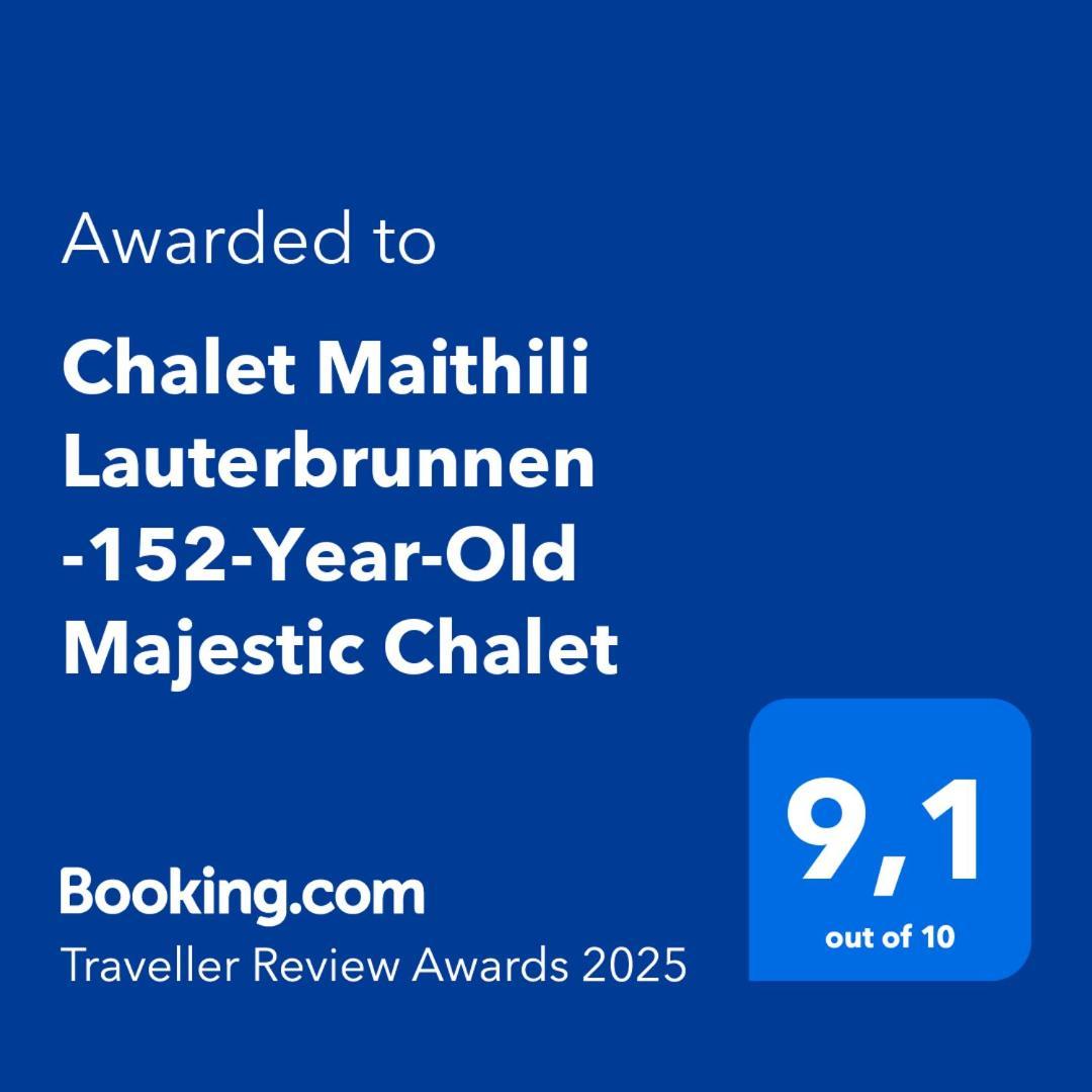 Chalet Maithili Lauterbrunnen -152-Year-Old Majestic Chalet Bagian luar foto
